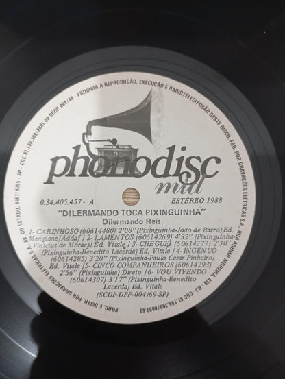 Lp Vinil Dilermando Reis Toca Pixinguinha