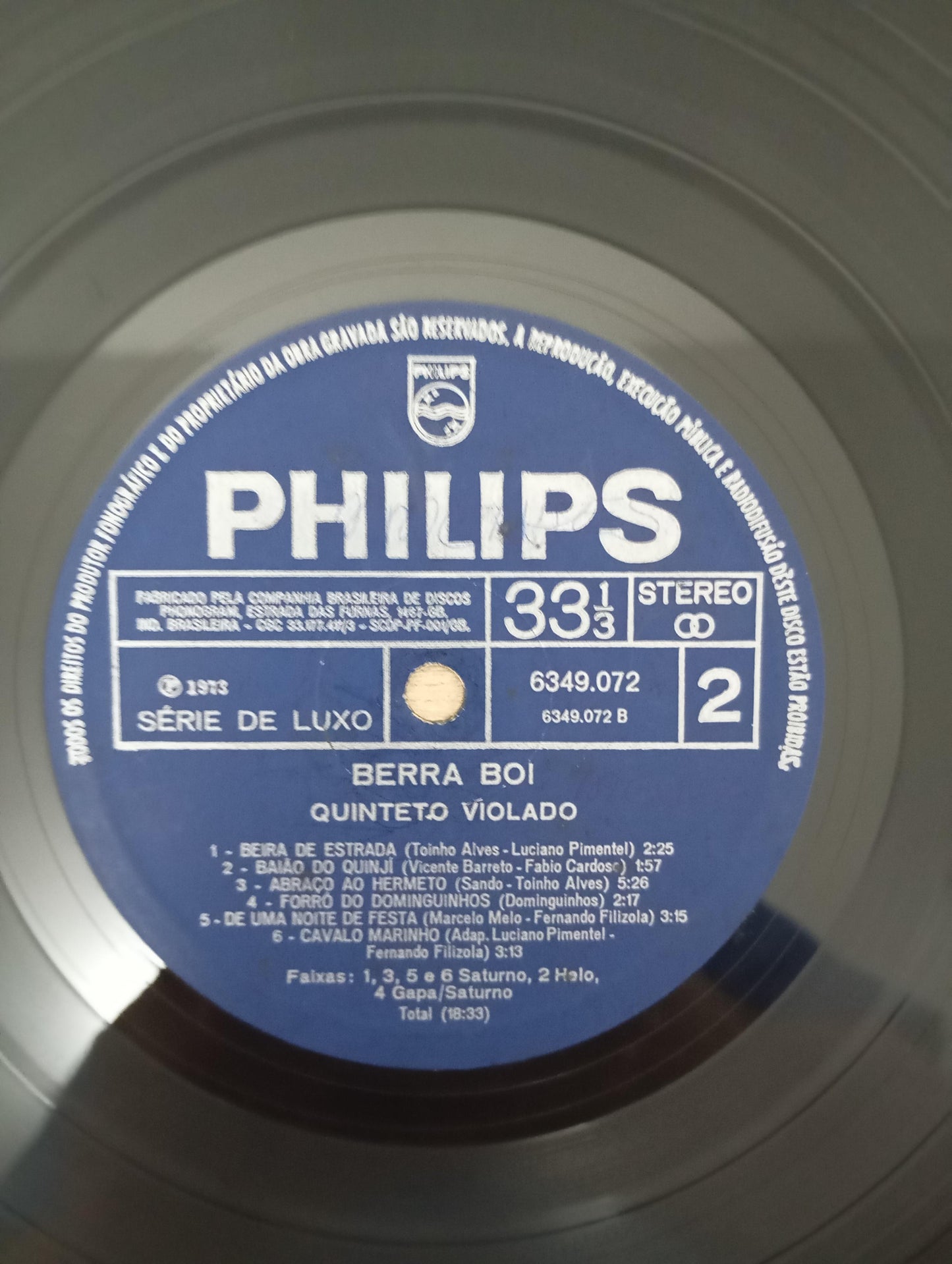 Lp Vinil Quinteto Violado Berra Boi