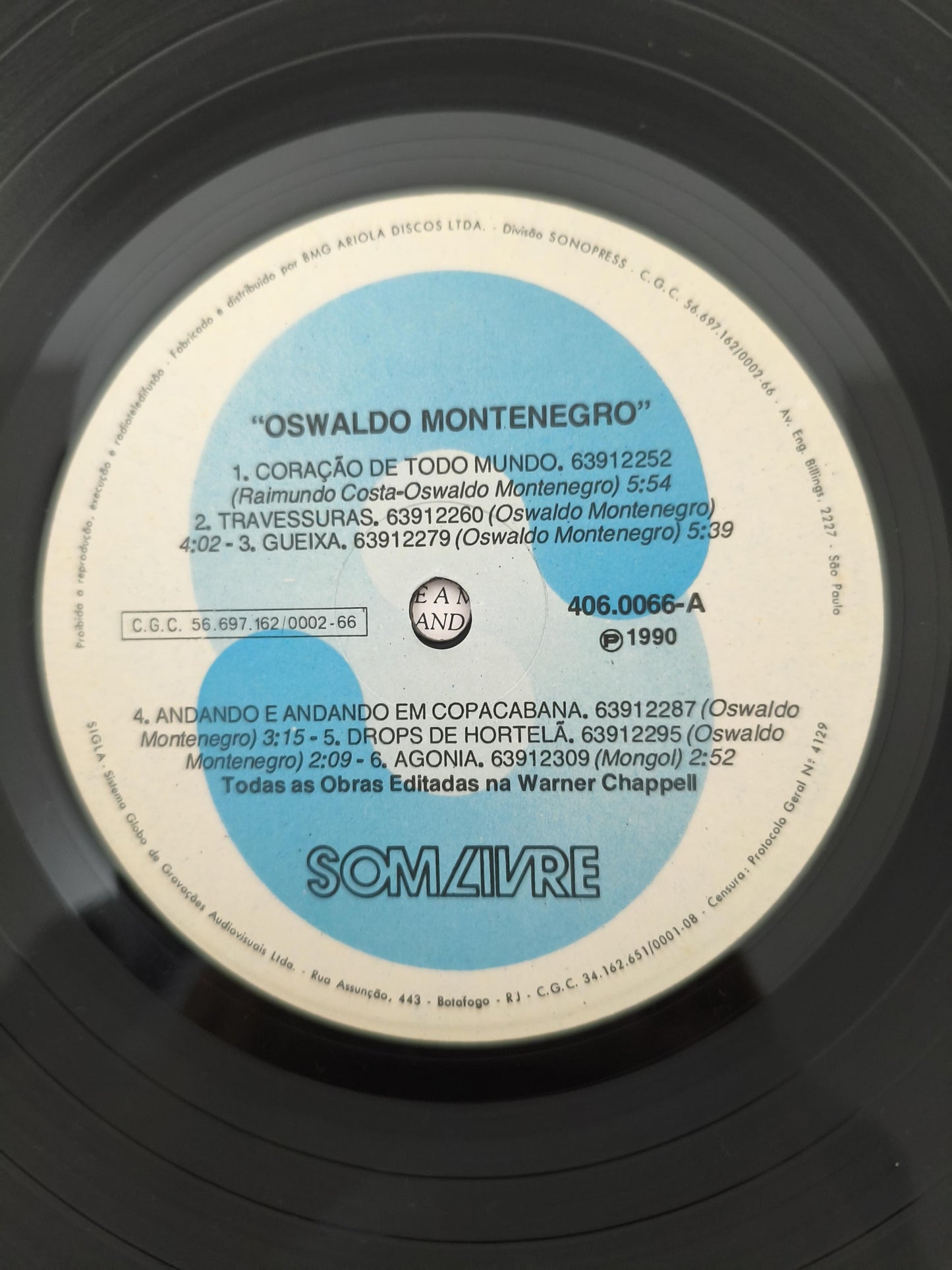 Lp Vinil Oswaldo Montenegro 1990 Com Encarte