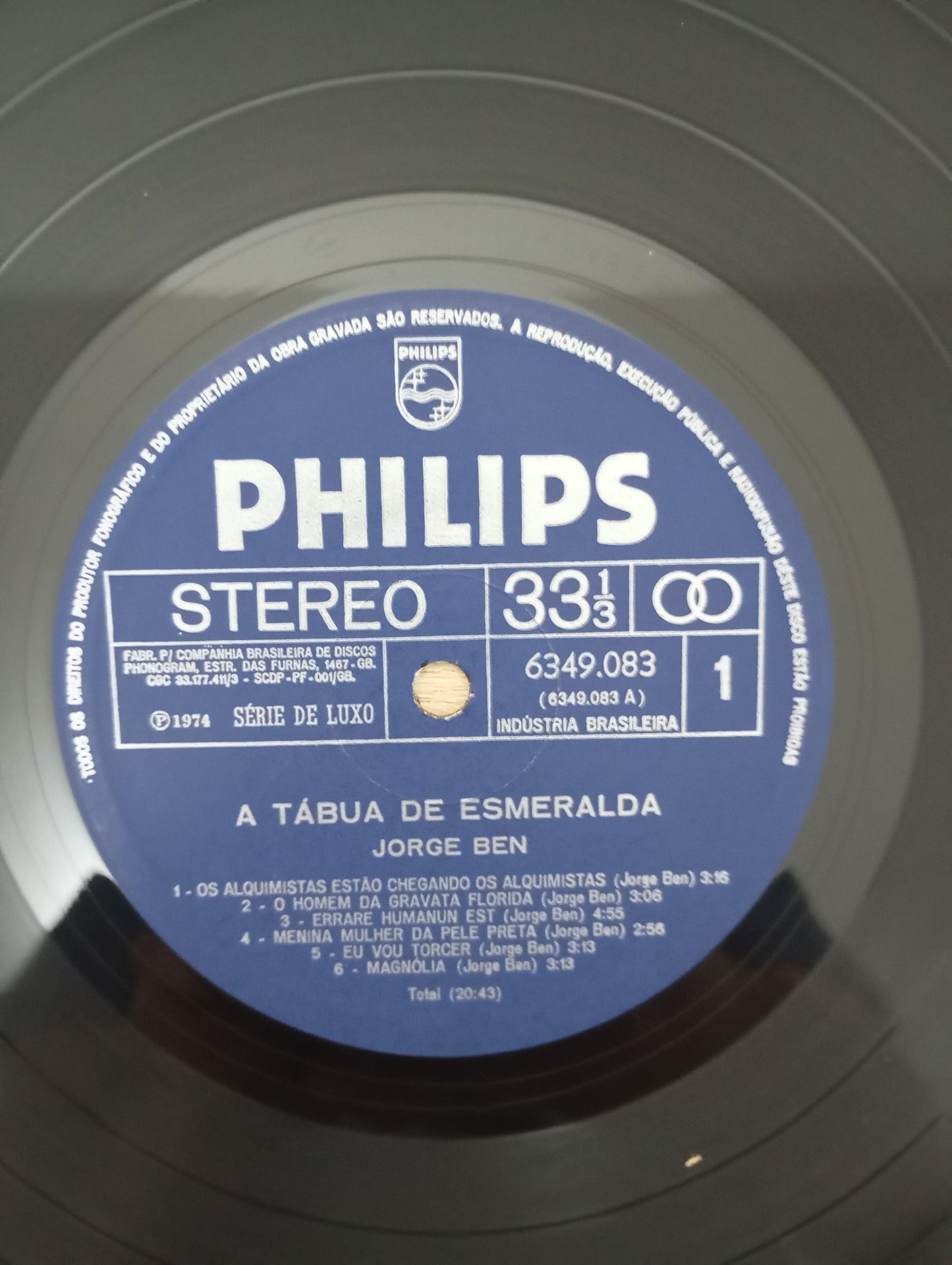 Lp Vinil Jorge Ben A Tábua De Esmeralda