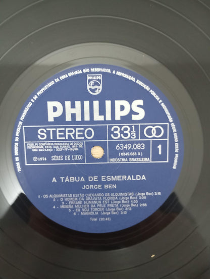 Lp Vinil Jorge Ben A Tábua De Esmeralda
