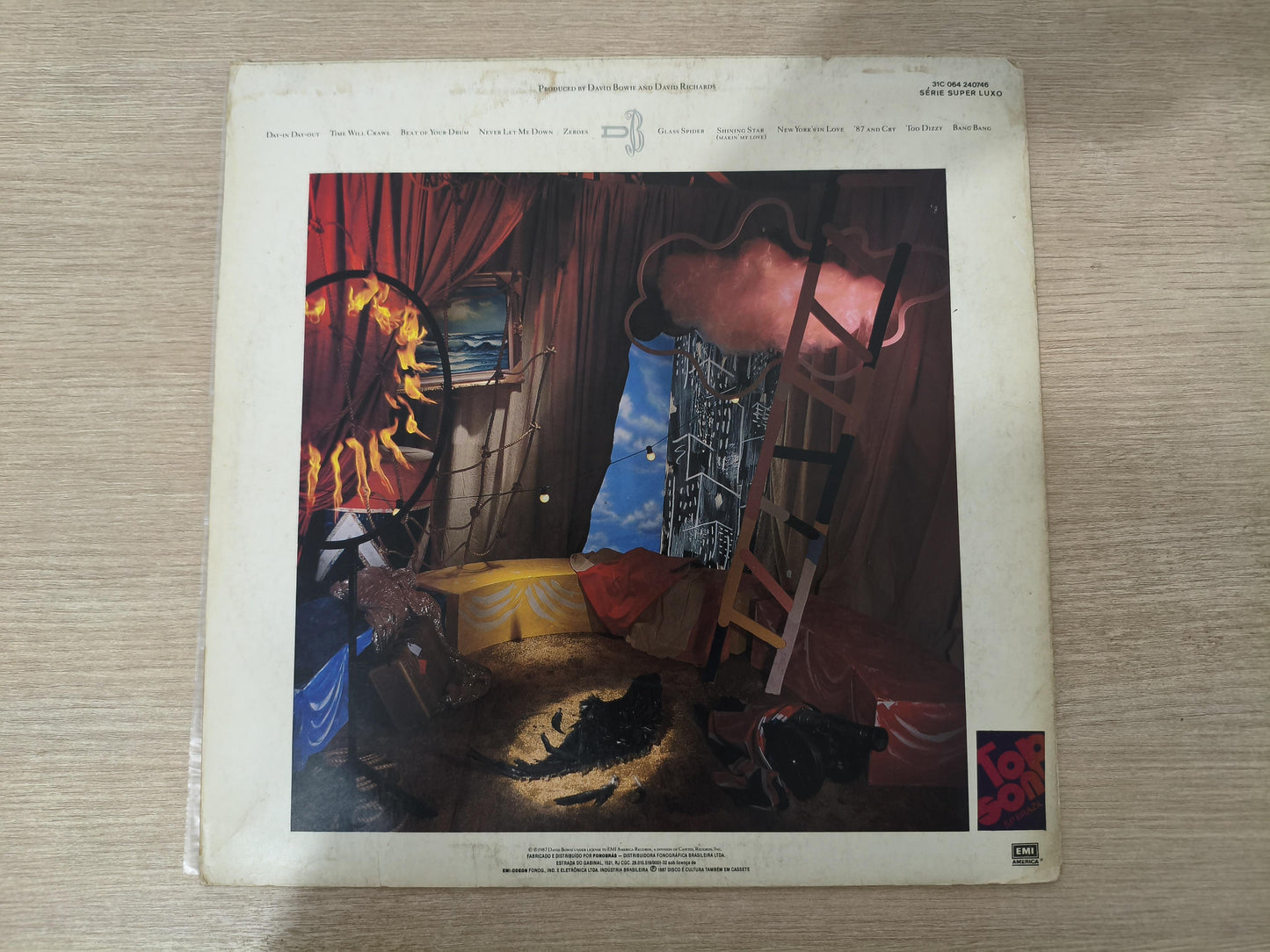 Lp Vinil David Bowie Never Let Me Down Com Encarte