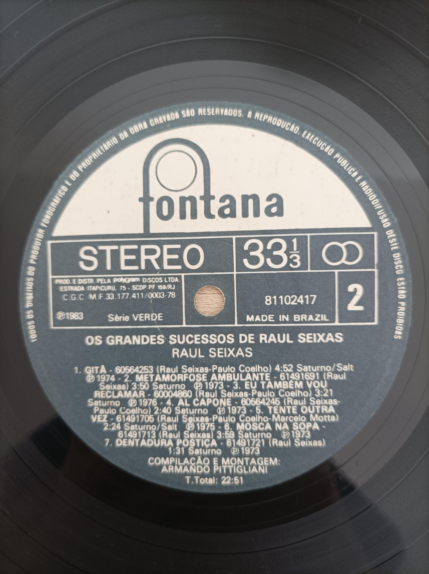 Lp Vinil Raul Seixas Os Grandes Sucessos de