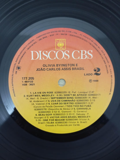 Lp Vinil Olivia Byington & João Carlos Assis Brasil