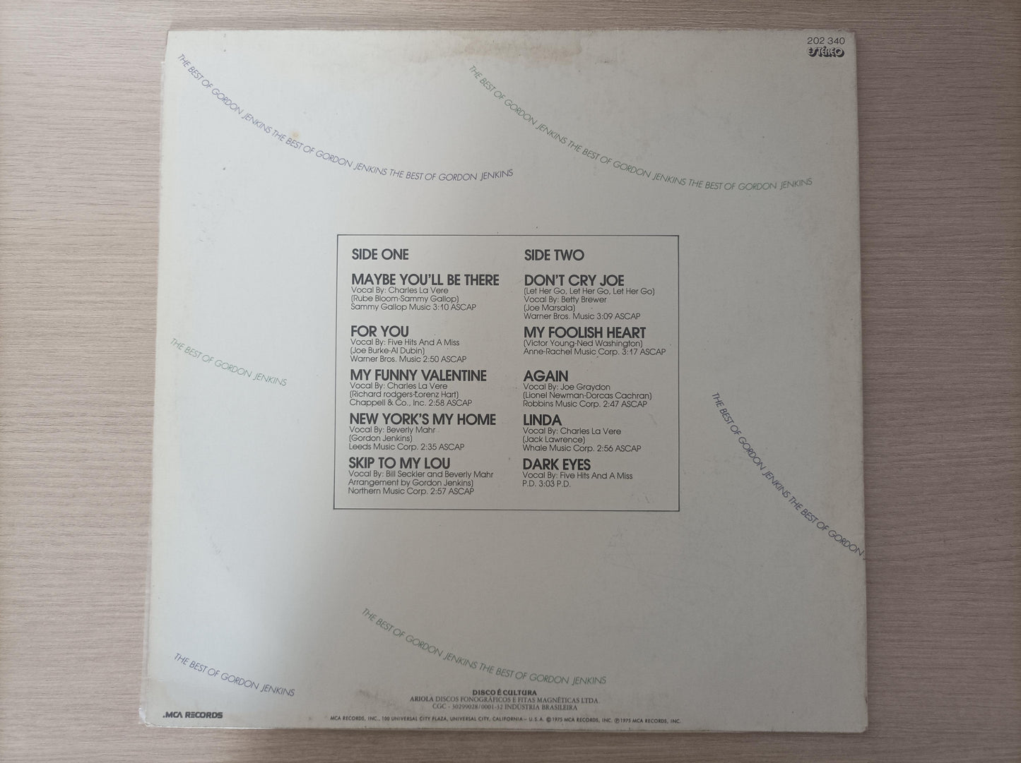 Lp Vinil Gordon Jenkins The Best Of