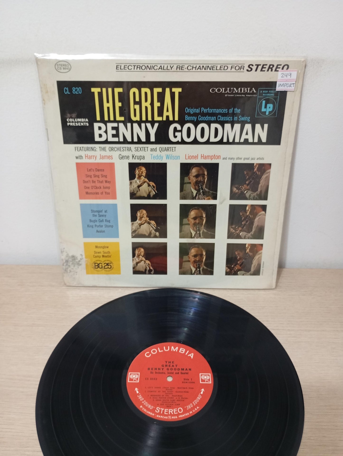 Lp Vinil Benny Goodman The Great Benny Goodman Importado