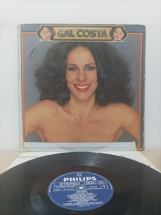 Lp Vinil Gal Costa Fantasia Com Encarte