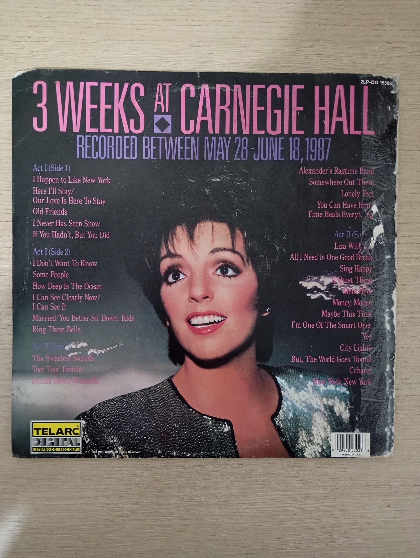 Lp Vinil Liza Minnelli At Carnegie Hall Duplo Importado