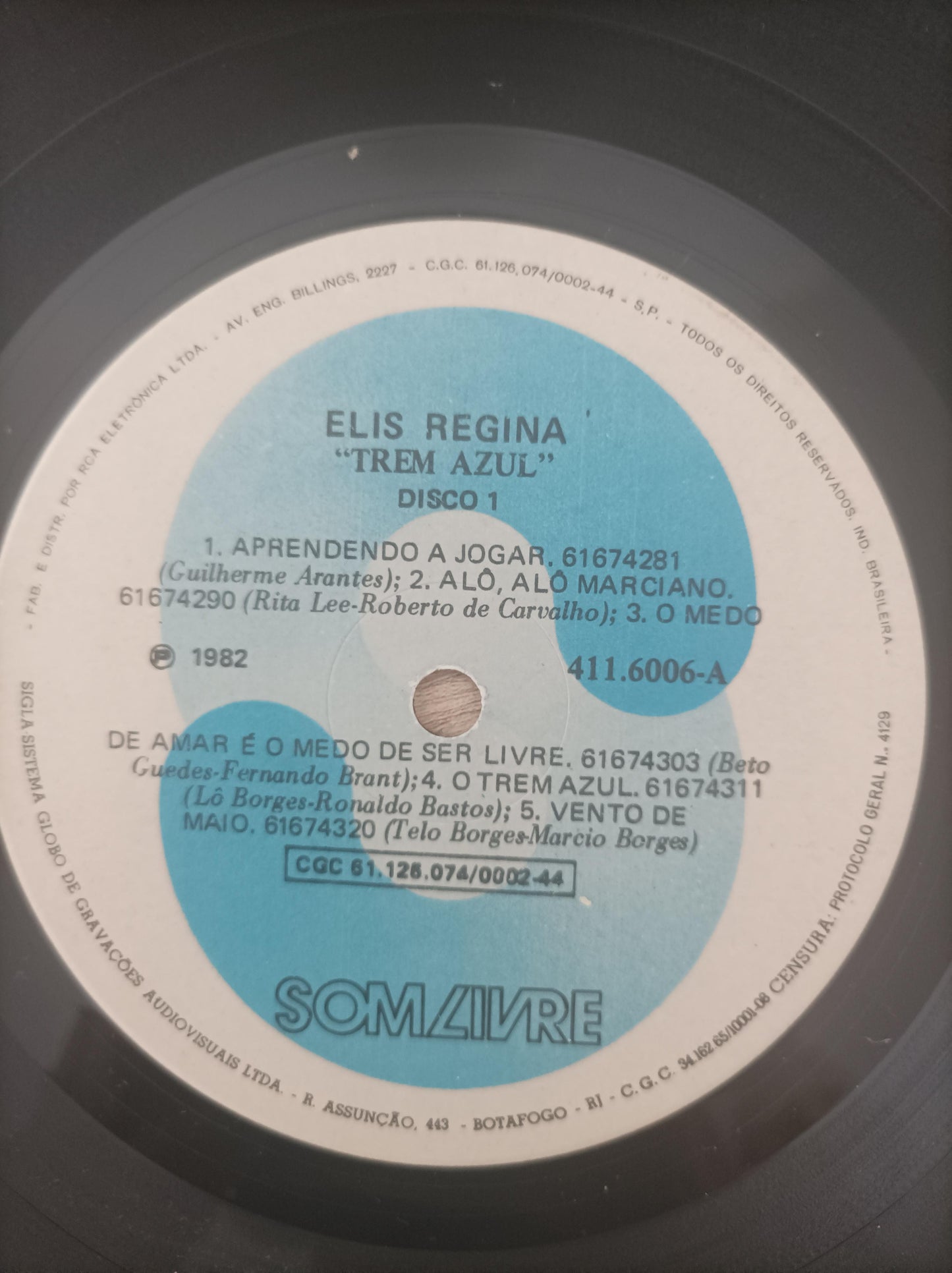 Disco Vinil Trem Azul Elis Regina Duplo A