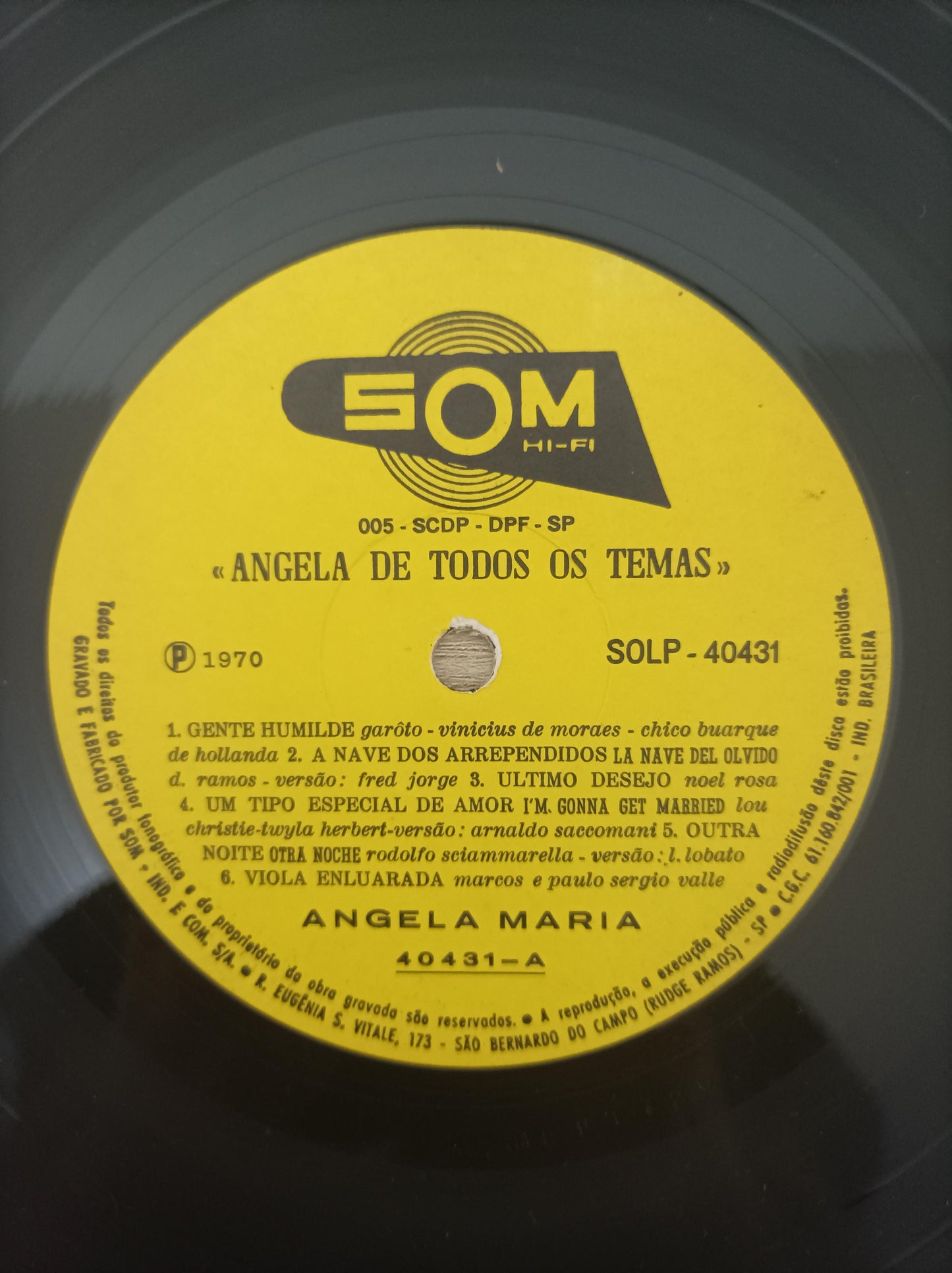 Lp Vinil Ângela Maria De todos os temas