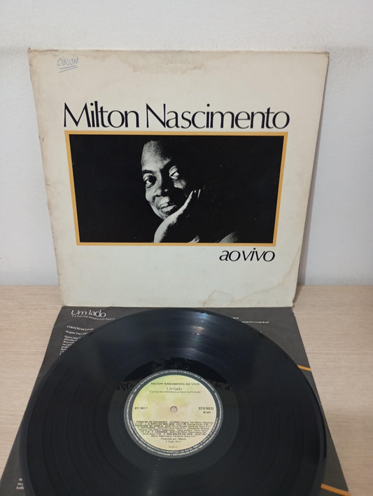 Lp Vinil Milton Nascimento Ao Vivo Capa Dupla Com Encarte