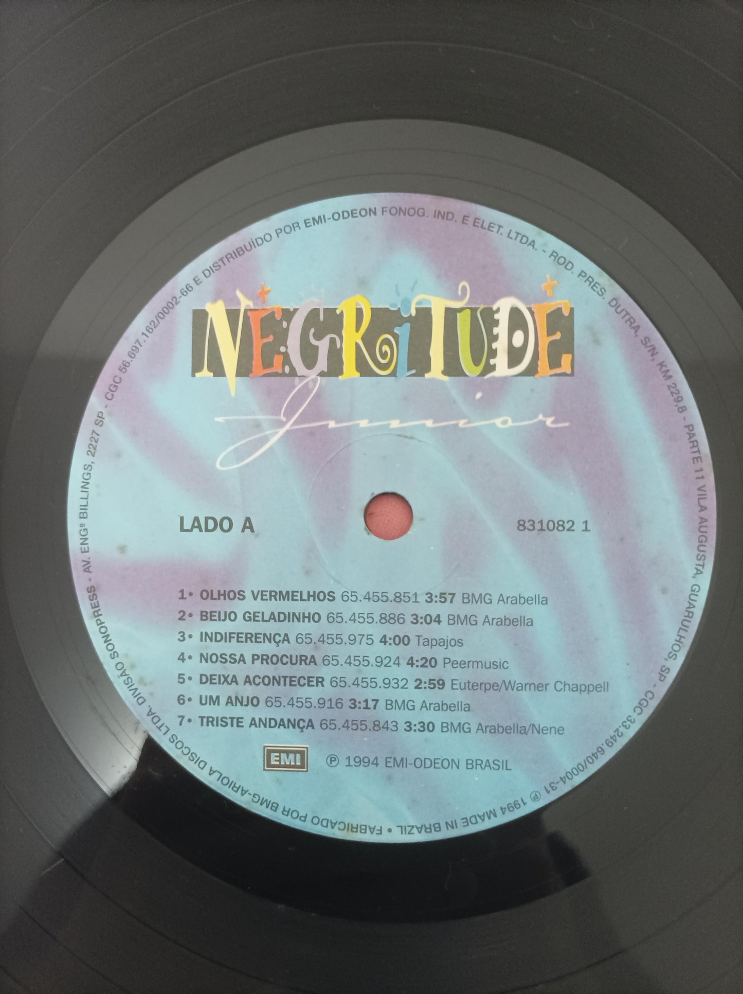 Lp Vinil Negritude Junior Deixa Acontecer Com Encarte