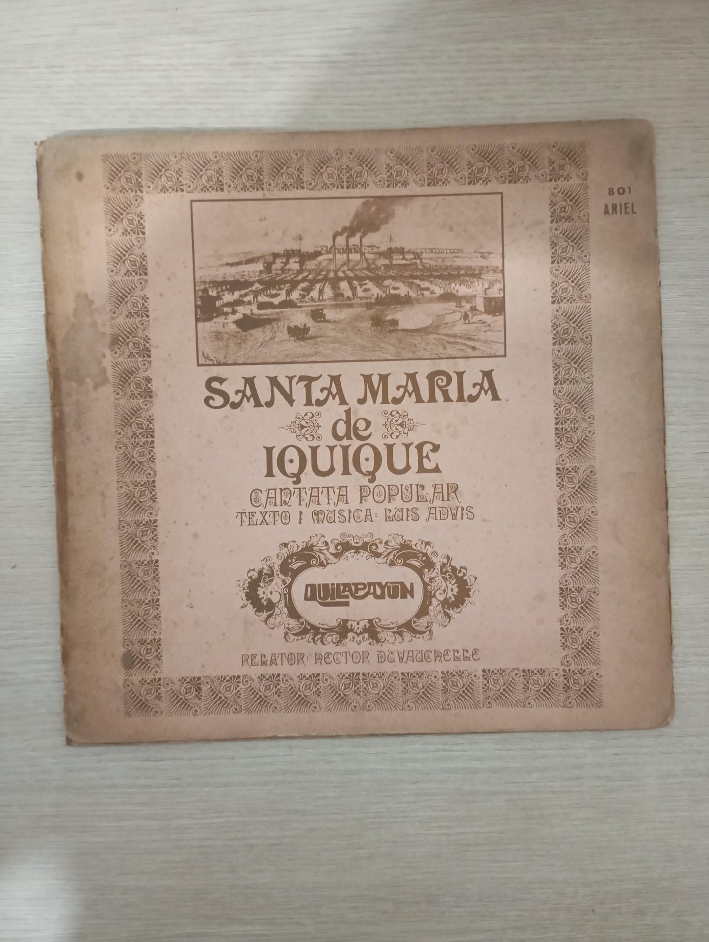 Lp Vinil Quilapayún Santa Maria De Iquique Capa Dupla Import