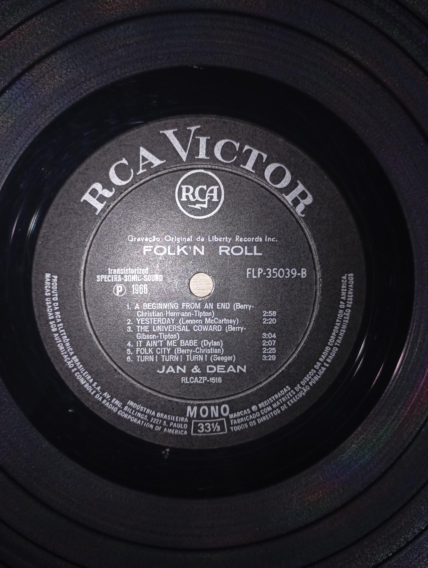 Lp Vinil Jan & Dean Folk 'N Roll