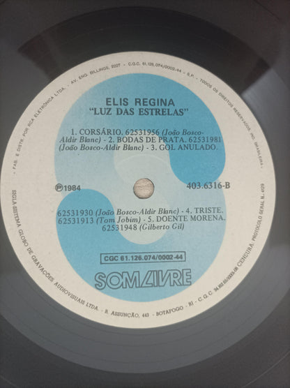 Disco Vinil Luz Das Estrelas Elis Regina A