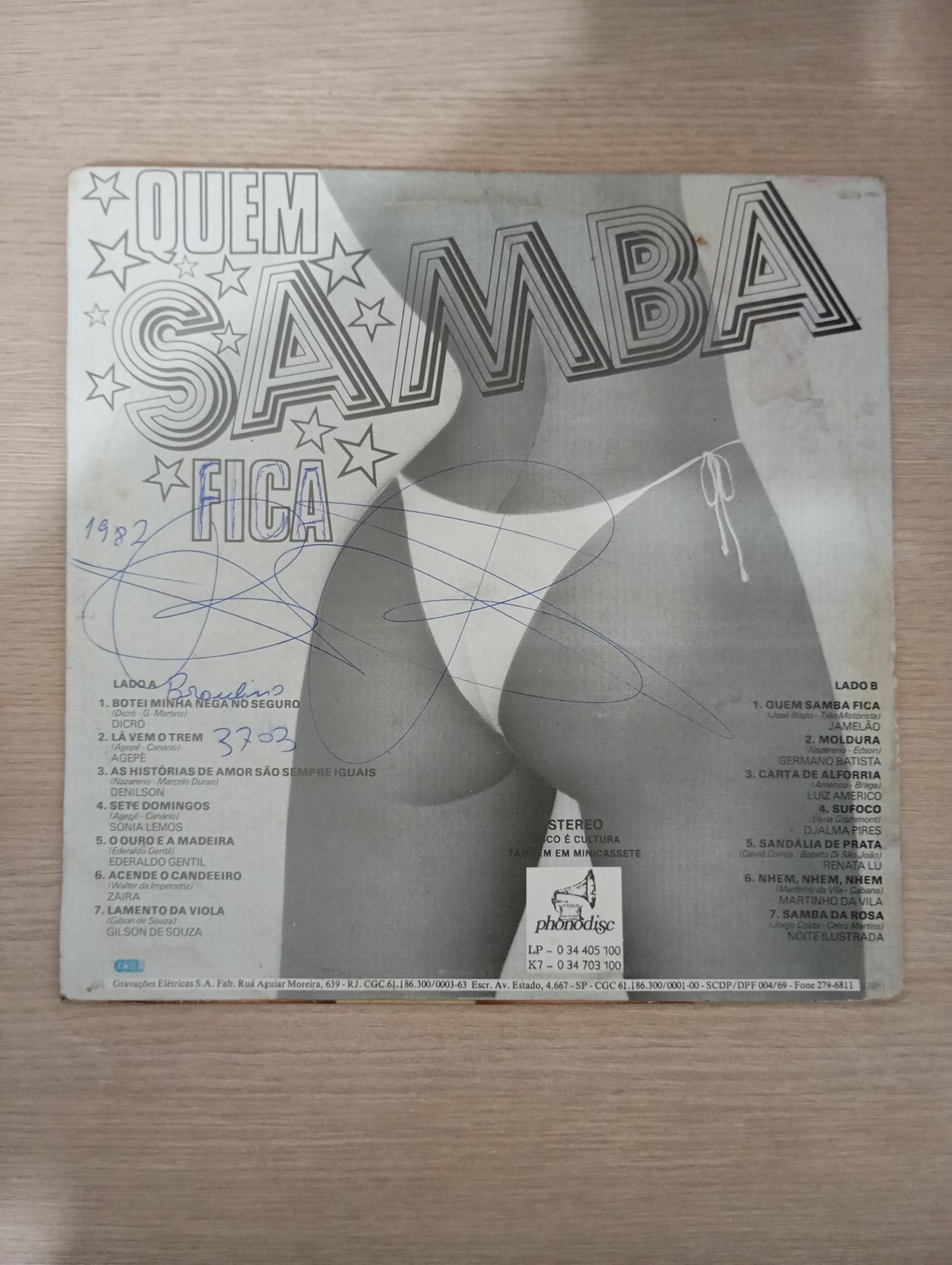 Lp Vinil Quem Samba Fica 1982