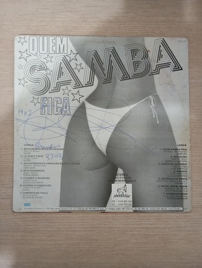 Lp Vinil Quem Samba Fica 1982