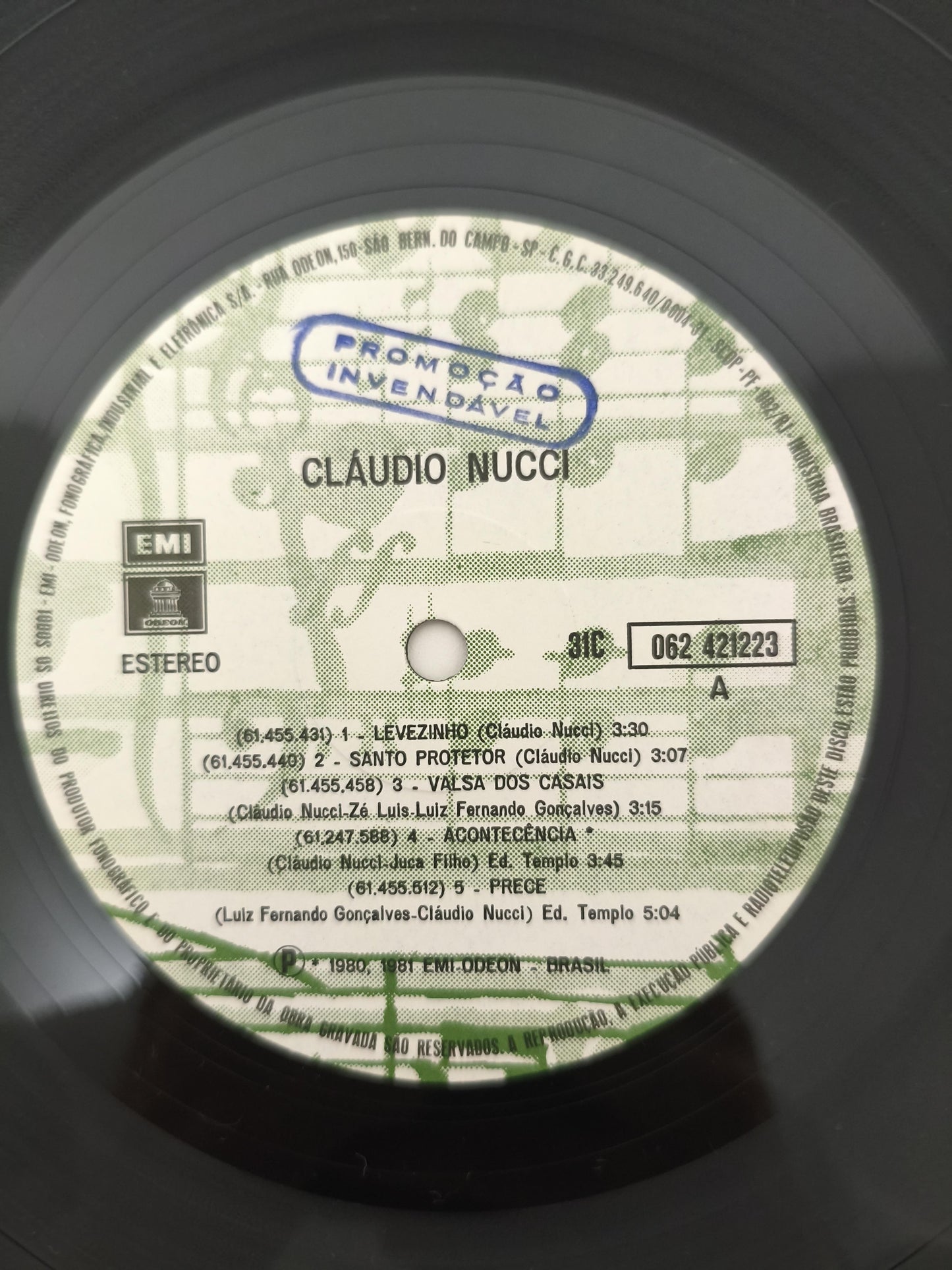Lp Vinil Claudio Nucci 1981 Com Encarte