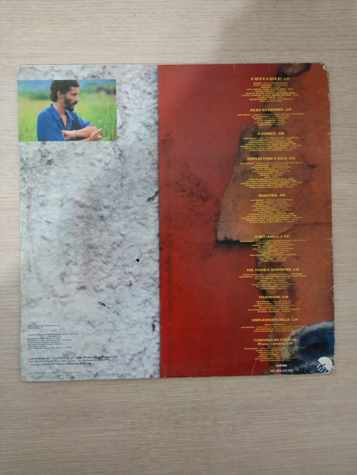 Lp Vinil Gonzaguinha Caminhos Do Coração Com Encarte