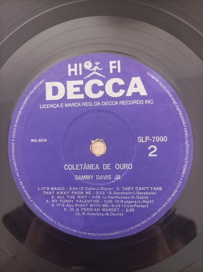 Lp Vinil Sammy Davis Jr. Coletânea De Ouro