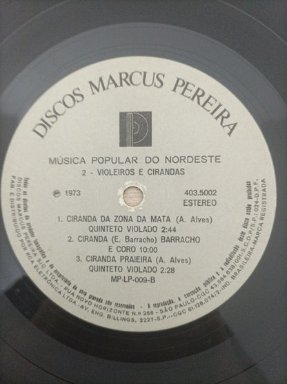 Lp Vinil Música Popular do Nordeste Vol. 2 Capa Dupla