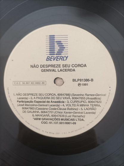 Lp Vinil Genival Lacerda Não Despreze Seu Coroa