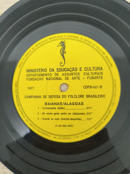 Compacto Vinil Folclore Brasileiro 21 Baianas / Alagoas