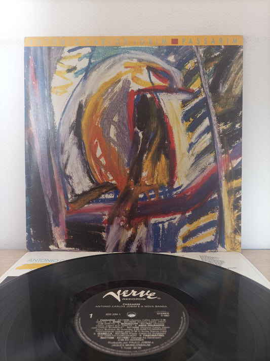 Lp Vinil Antonio Carlos Jobim Passarim Com Encarte
