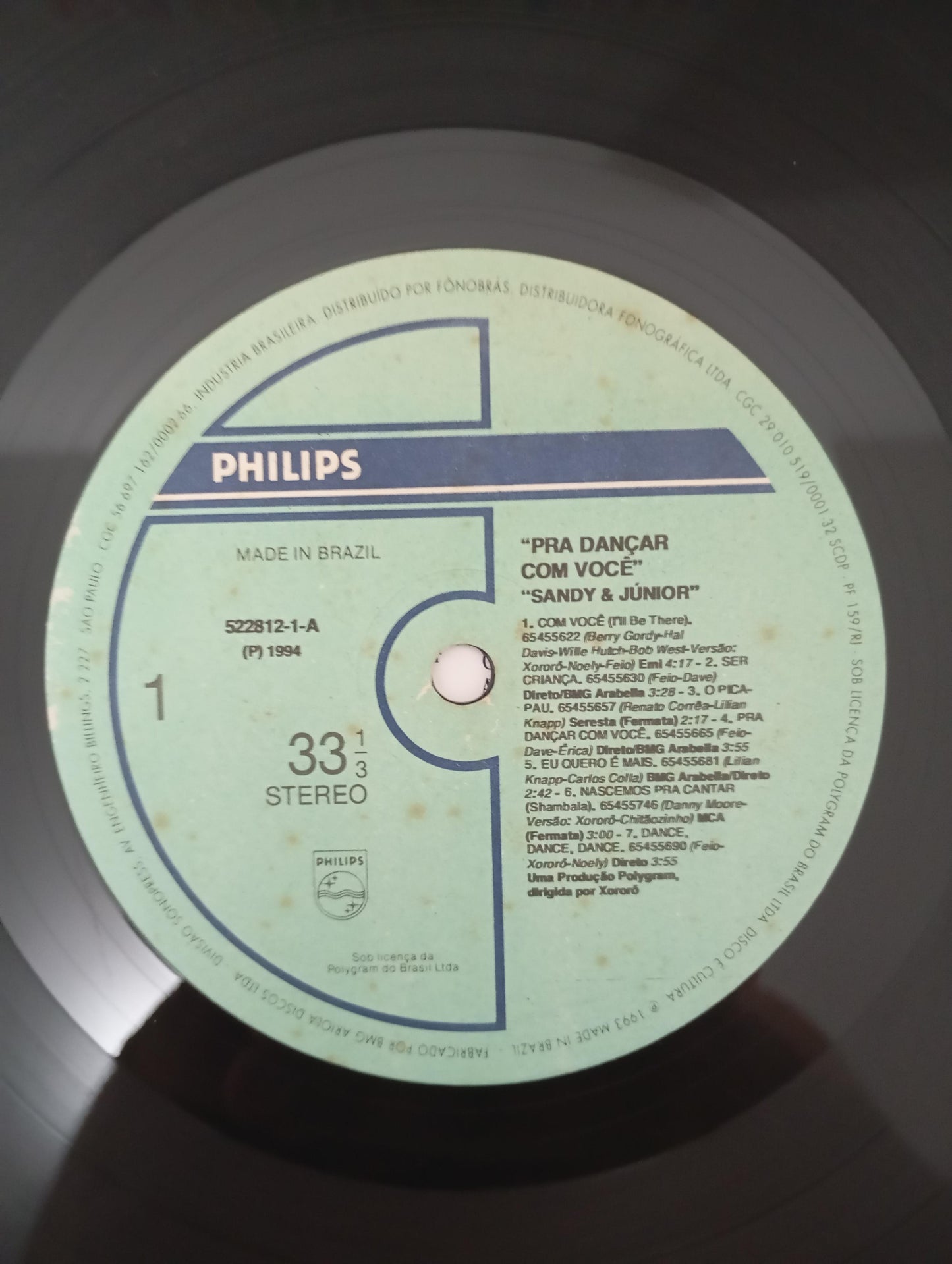 Lp Vinil Sandy & Junior Pra Dançar Com Você Com Encarte