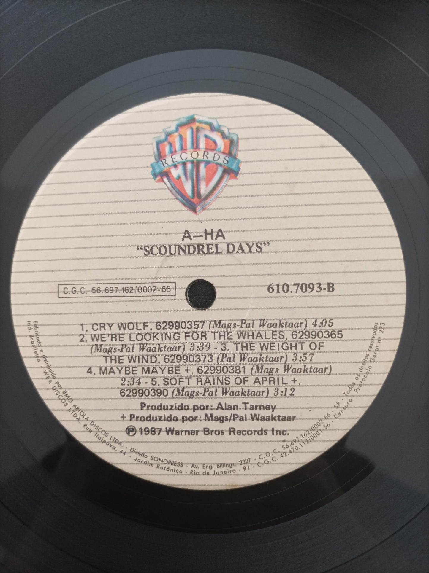 Disco Vinil Scoundrel Com Encarte B Days a-ha