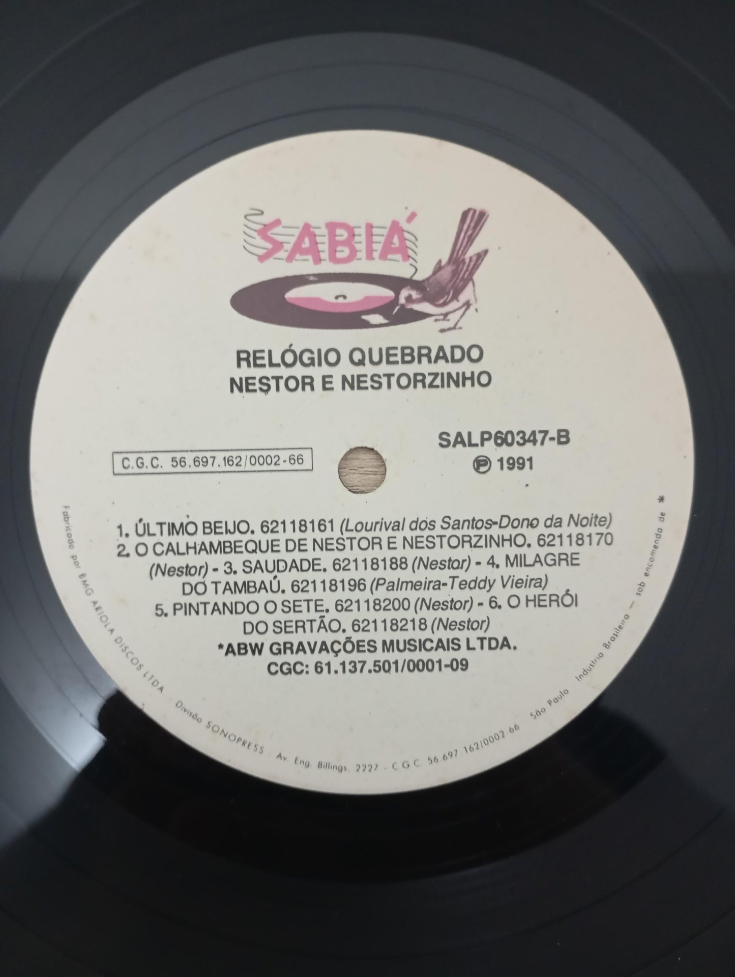 Lp Vinil Nestor e Nestorzinho Relógio Quebrado]