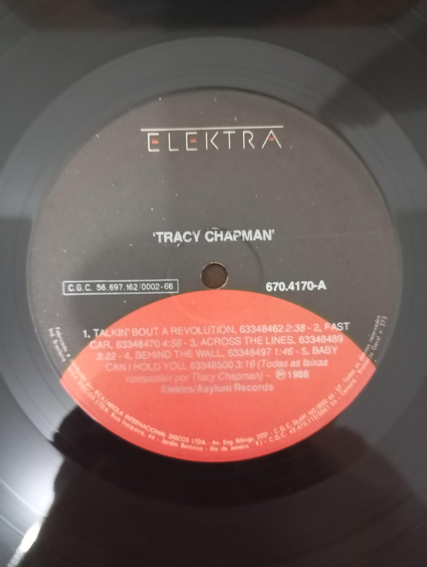 Lp Vinil Tracy Chapman 1988 Com Encarte