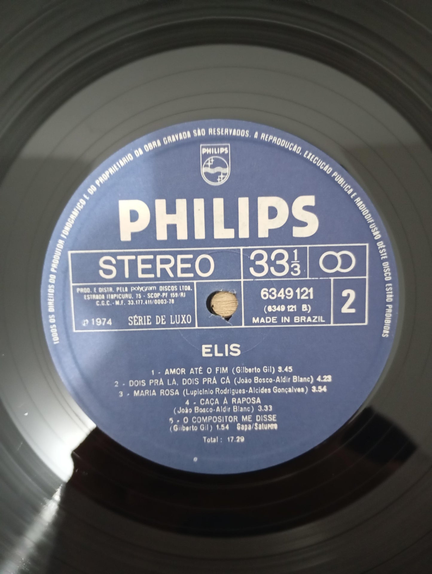 Disco Vinil 1974 Elis Regina Capa Dupla A