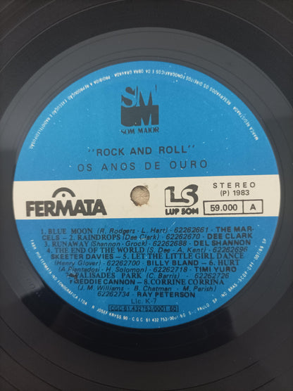 Lp Vinil Os Anos de Ouro do Rock 'n' Roll