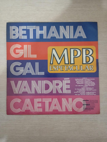 Lp Vinil Bethânia Gil Gal Wandré Caetano MPB Espetacular