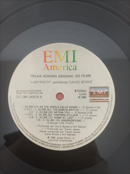 Lp Vinil David Bowie Labyrinth Com Encarte