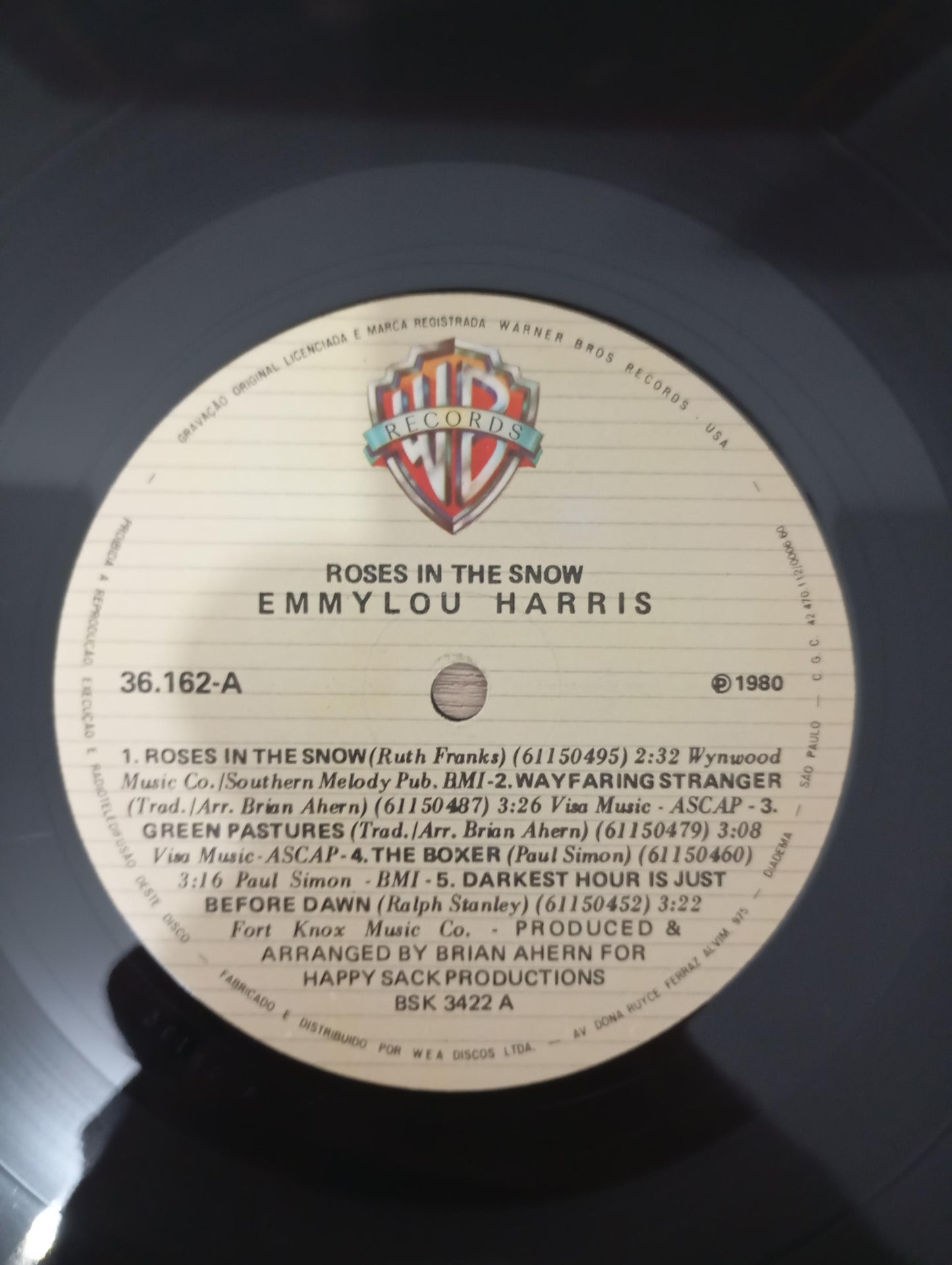 Lp Vinil Emmylou Harris Roses In The Snow
