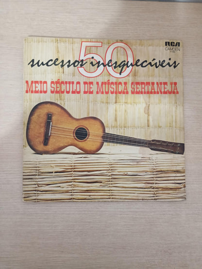 Lp Vinil 50 Sucessos Inesquecíveis Meio Século de Sertaneja
