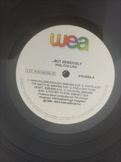 Lp Vinil Phil Collins ...But Seriously Com Encarte