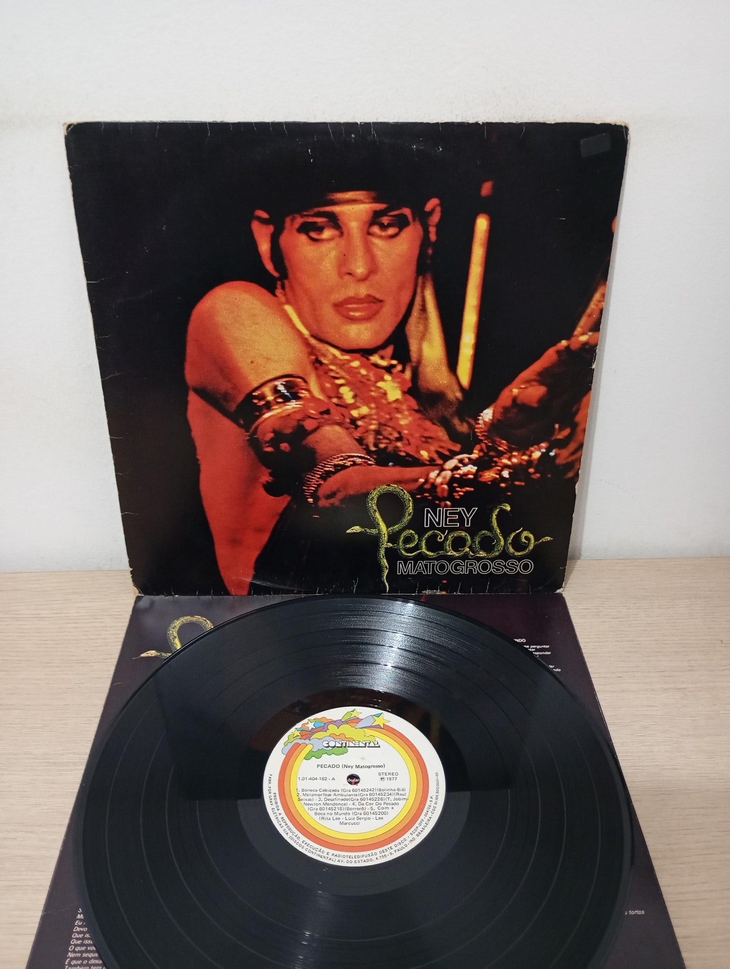 Lp Vinil Ney Matogrosso Pecado Com Encarte