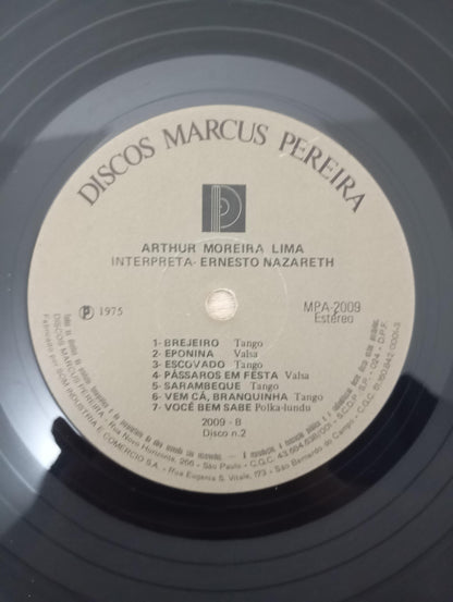Lp Vinil Arthur Moreira Lima Ernesto Nazareth Duplo