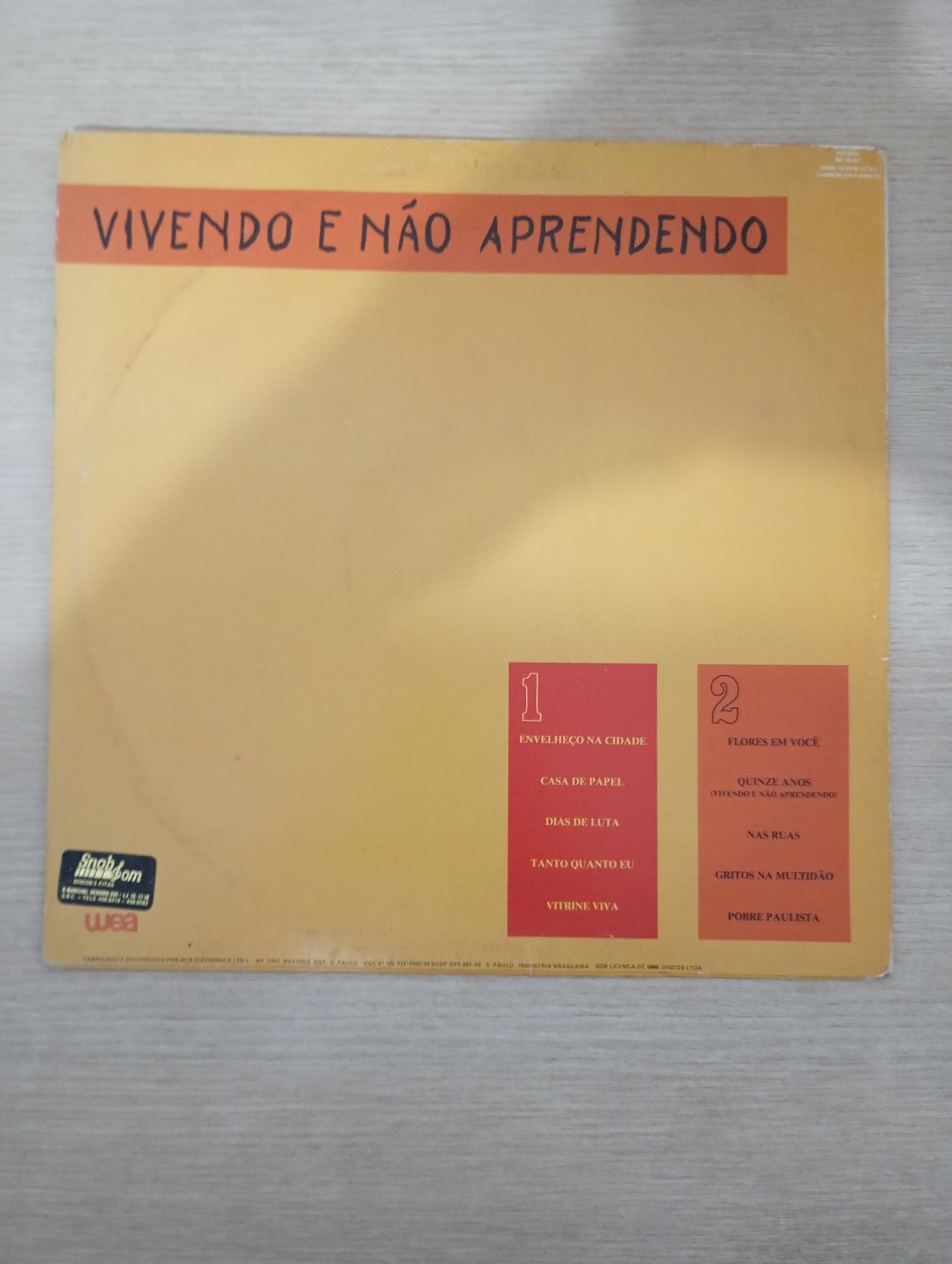 Lp Vinil Ira! Vivendo E Não Aprendendo