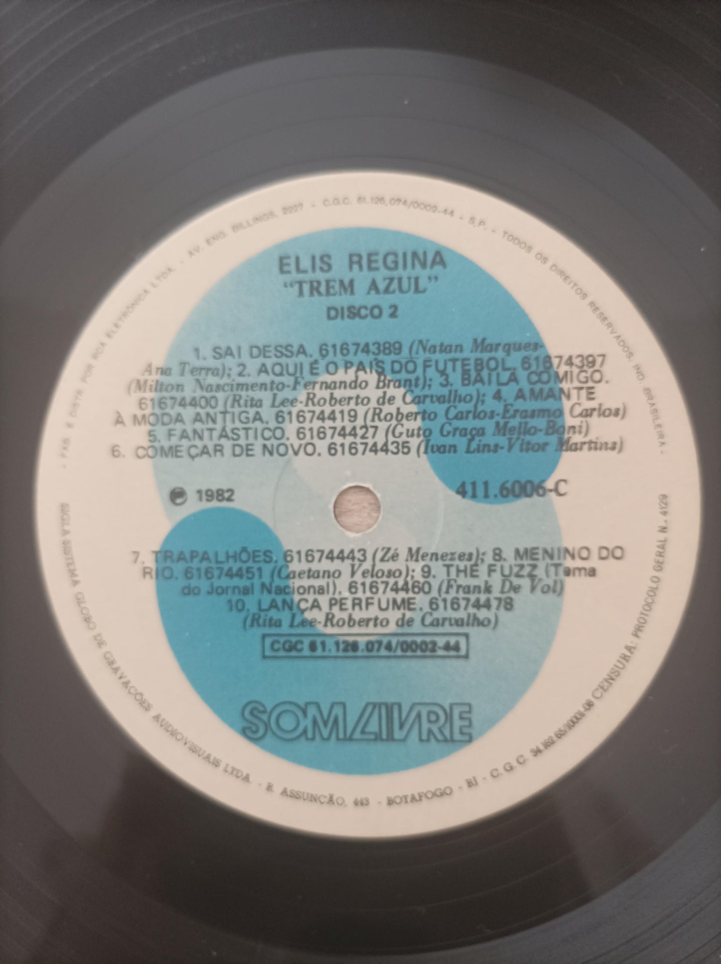 Disco Vinil Trem Azul Elis Regina Duplo A