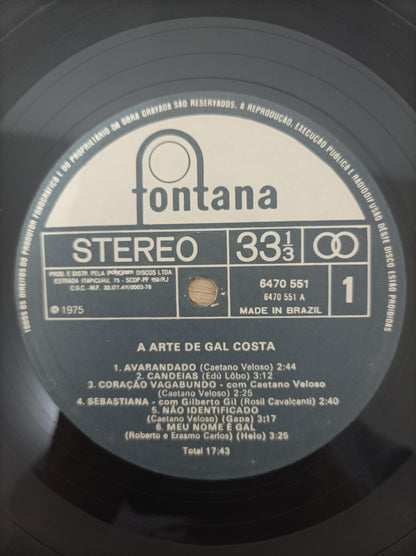 Lp Vinil Gal Costa A arte de Duplo