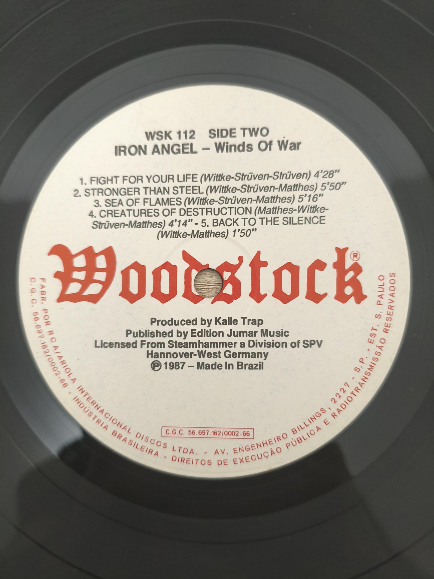 Lp Vinil Iron Angel Winds Of War, Leia