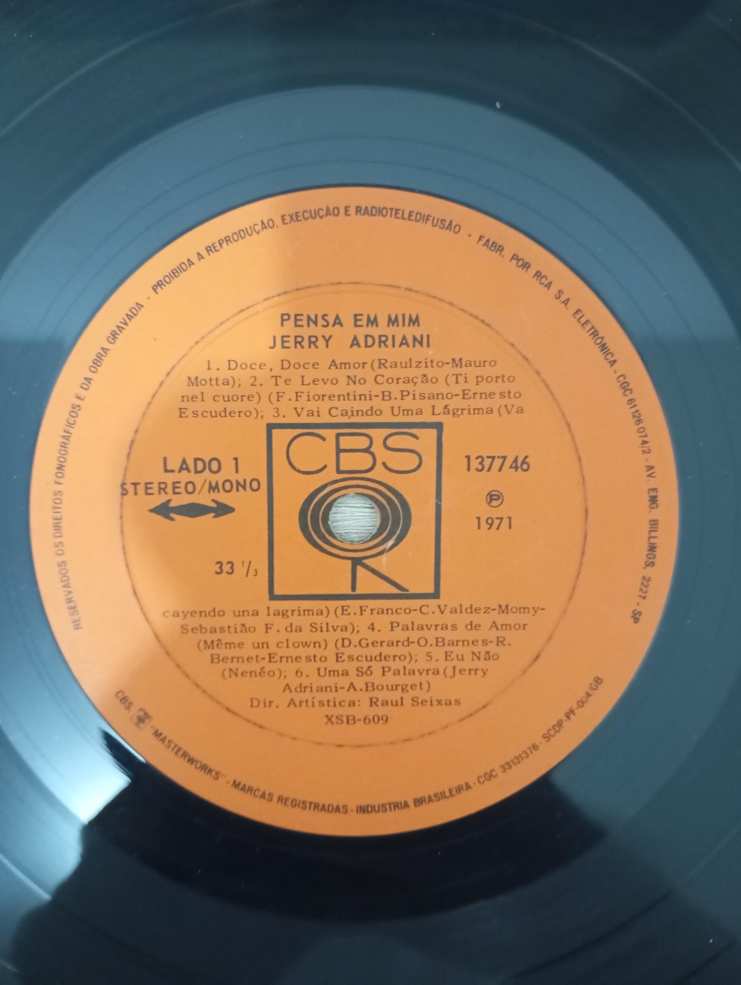 Lp Vinil Jerry Adriani Pensa Em Mim