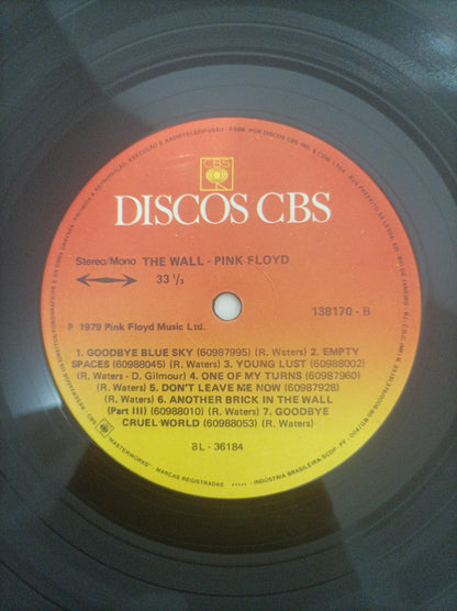 Lp Vinil Pink Floyd The Wall Duplo Com Encartes