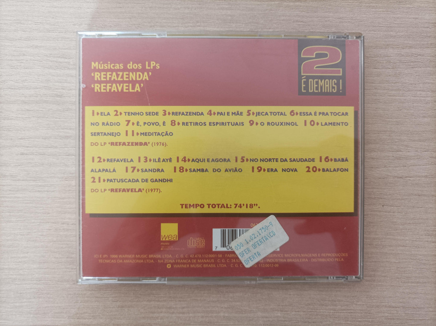 CD Gilberto Gil 2 É Demais!
