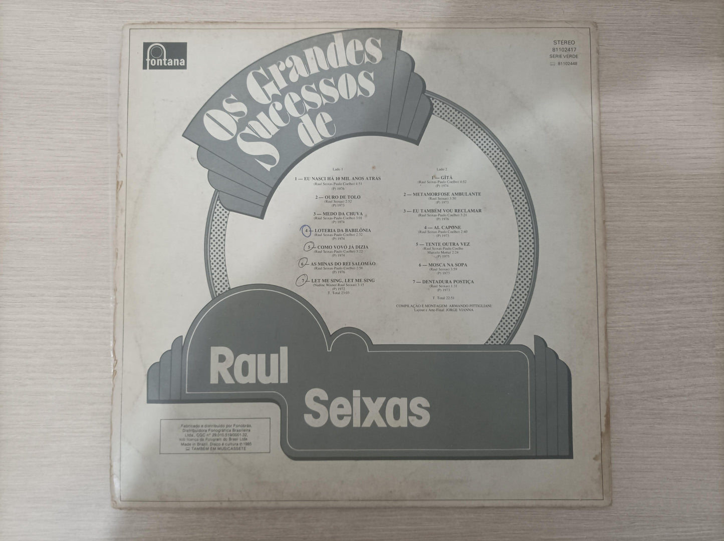 Lp Vinil Raul Seixas Os Grandes Sucessos de