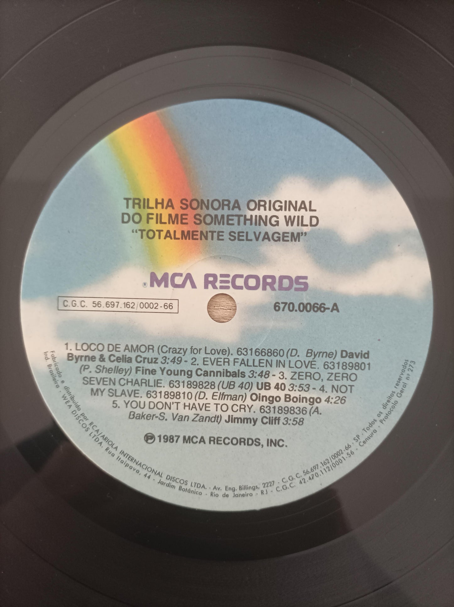 Lp Vinil Something Wild Soundtrack